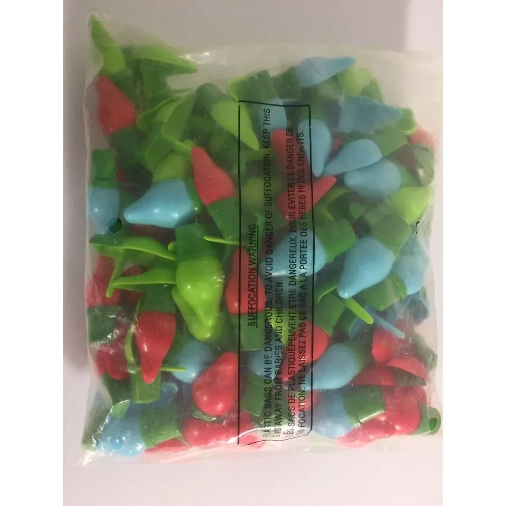 Decopac Bag of 144 Pieces Holiday Lights Cupcake Cake Brownie Decorating Pics